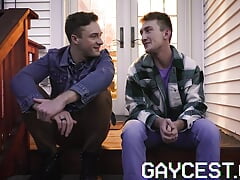 Gaycest - Sexy twink stepbros Cole Blue Colton Fox bareback fuck