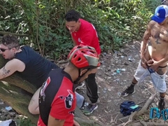 security cameras catch masculines poking in the forest part two (FINISH ON CRIMSON)