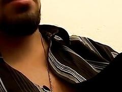 Thug jock takes his clothes off to stroke his cock