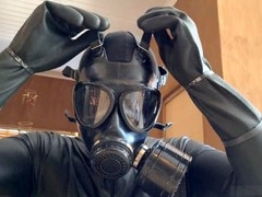 Black gay rubber master explores kink and dominance