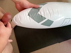 Small Penis Rubbing And Cumming On An Inflatable Airplane