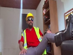 Lazy days off for a horny Latino construction worker Stink Hairymale