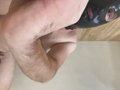 Push the dildo into your mouth