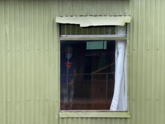 Brave getting off by the window with money-shot