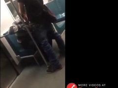 Asian twink get's BJ from older man in a subway 2