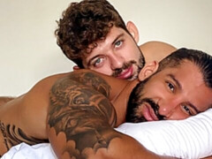 Hardcore fuck in the mirror with Rob Campos and Octavio