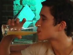 Drunk gay gets a humongous cock at the bar