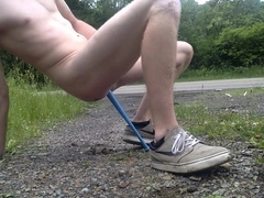 A Baseball Bat is all he had