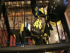 Yellow and black - caged bikerslave