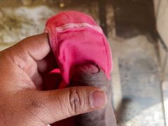 I masturbated and Cum on my Neighbor's Dirty Panty which has Incredible Smell