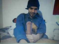 Huge Dick Latin Guy's Hot Cum Load