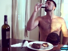 Big dick Step son domination with facial