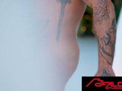 Muscular Tatted Cub Barebacks Uber-cute Ash-blonde Jock