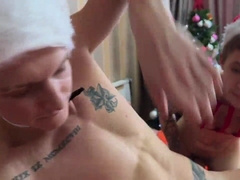 3 uber-cute lads penetrated each other stiff in the facehole and fuckhole
