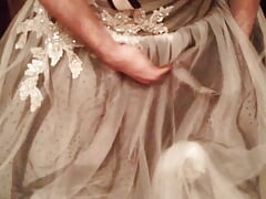 Putting a rare and beautiful $1750 gray wedding dress to good use Part 2