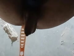 Indian gay self fuck in toilet. When he alone in home.