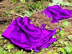 Purple Cache Dress Gets Buried