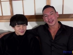 Japanese Daddy Taking Care Of His Boy