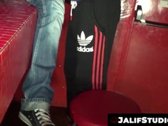 Juan Perez and Hakim Panam had their make out session at the bar counter