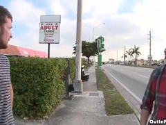 In The Video Store Gay Porn Public