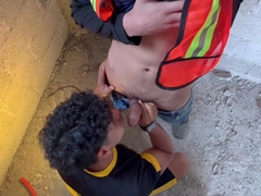 Condom-free. Sans a condom plowing with a bricklayer.