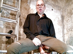 Dildoing myself with pants