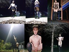 Sissy Alexis loves being an exhibitionist outside