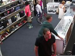 Black hunk has to open his mouth wide if he wants to get this money