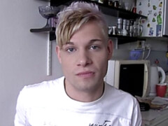 Bleached twink sells his tight ass for cash