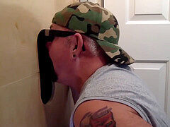 highly insatiable backdoor bandit shows his cock throating skills