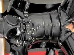 Rubber Gimp Vs. Fuck Machine! With Gay Boy