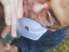 NEXT DOOR ANONYMOUS SCHOOL CAR GIVES ME HEAD OUTSIDE OUR CAMPSITE