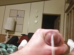Quick jack with cum.