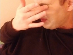 Femboy jizm in face