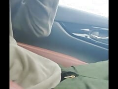 johnholmesjunior shooting huge cumload while driving on vacation slow motion