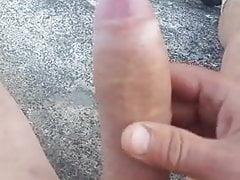 MASTURBATING AND CUMMING OUTDOORS.