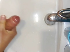 Masturbation in bathroom