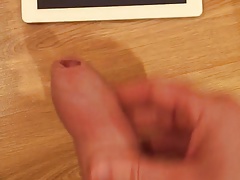 Making my bent uncut cock cum over beach girls