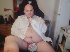 Bankrupt, lick it clean, fat gay