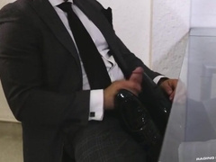 Pol Prince And Drew Valentino - Suited Hunks Flip Fuck