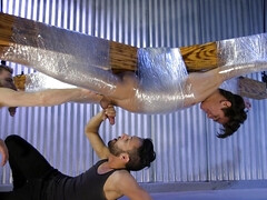 Bondage and BDSM make Josh Hunter wanna swallow the jizz