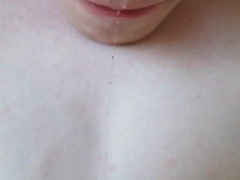 Amateur Creamy Close-Up: Slow-Mo Cum Swallowing!55555