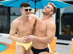 Poolside screw with Sumner Blayne and James Ash