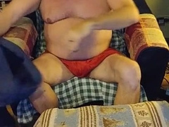 Wolf wanks off while acquaintance films it!