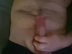 Stroking my big, hard white cock. Edging and ruined orgasm