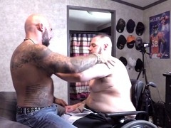 My school punch with muscle bear Jason Collins