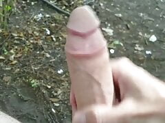 Monster cock public masturbating