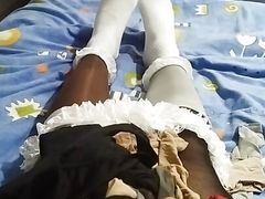 I steal my stepsisters nylons stockings and pantyhose,knickers and frilly socks and masturbate with them