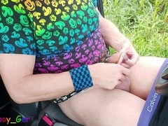 gay man with big cock jerk