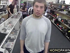 Straight guy sells his collectables at a pawn shop but sells more than that